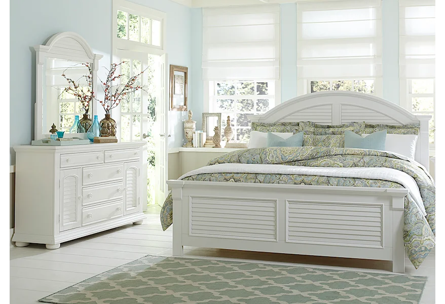 Summer House Queen Bedroom Group by Liberty Furniture at Esprit Decor Home Furnishings